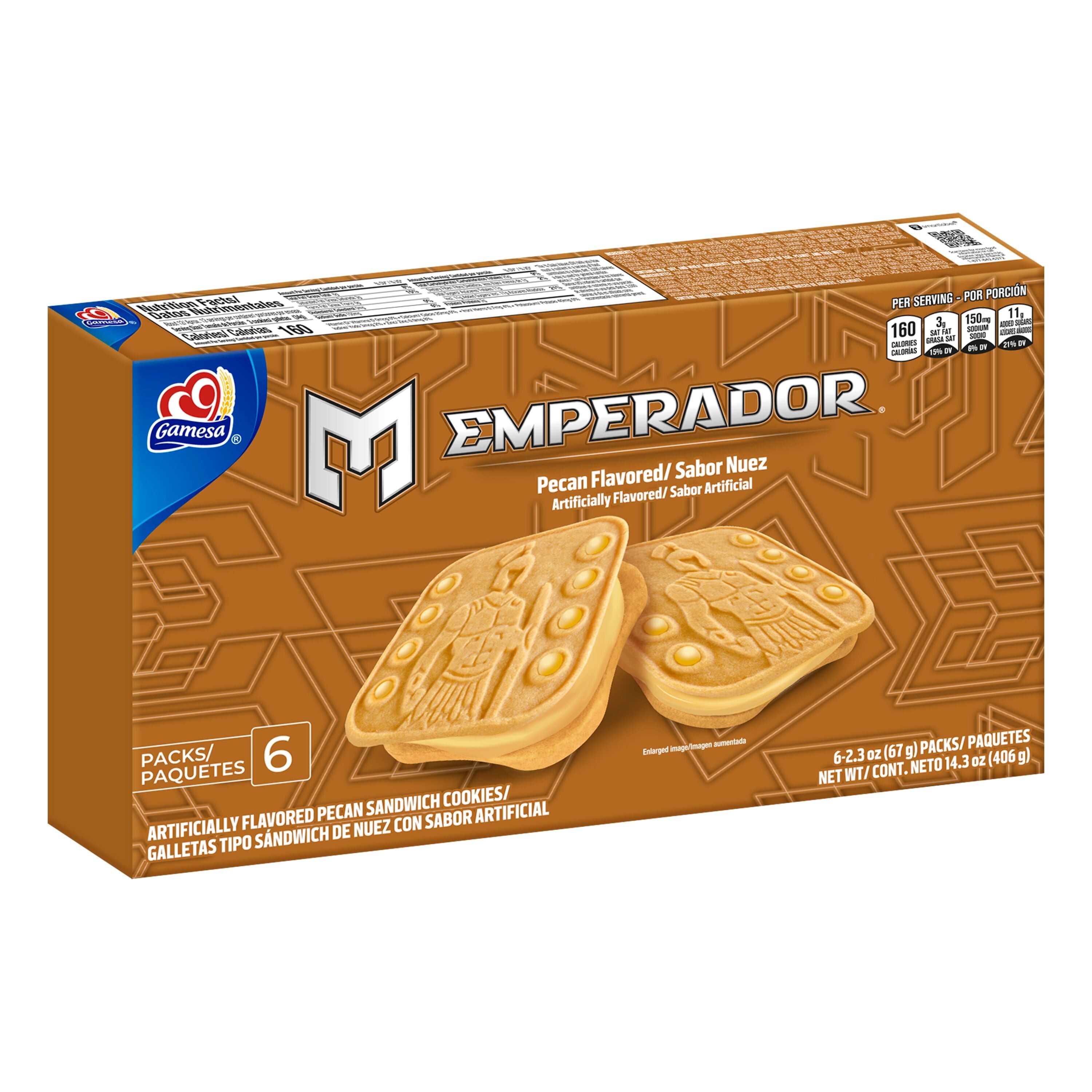EMPERADOR PECAN COOKIES 14.3 OZ