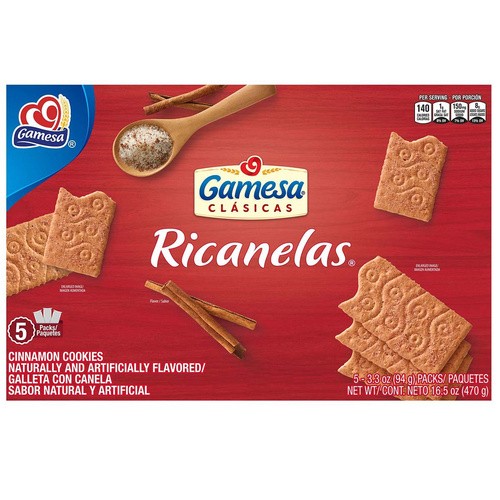 RICANELAS COOKIES                        16.5 OZ