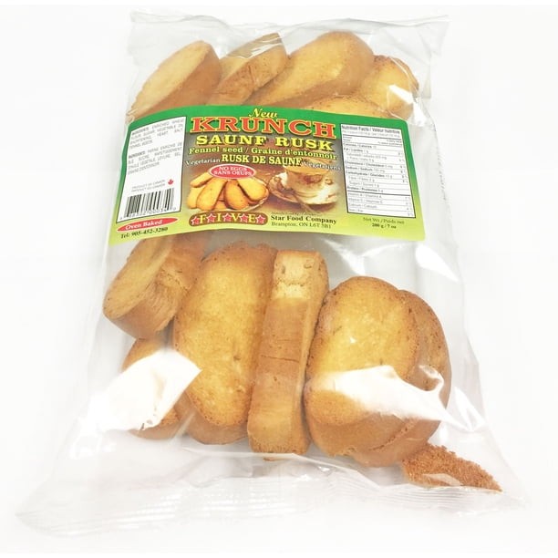 NEW KRUNCH SAUNF RUSK 200 GM