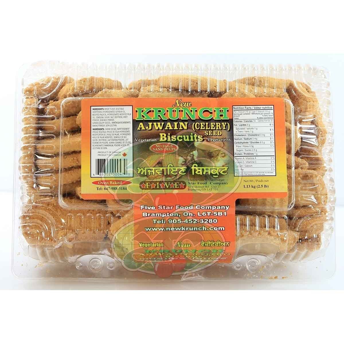 Krunch Ajwan Biscuits 2.5 LBS