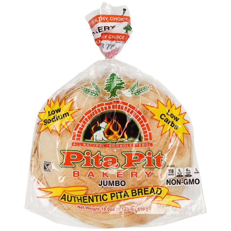 PITA PIT WHITE JUMBO 18 OZ