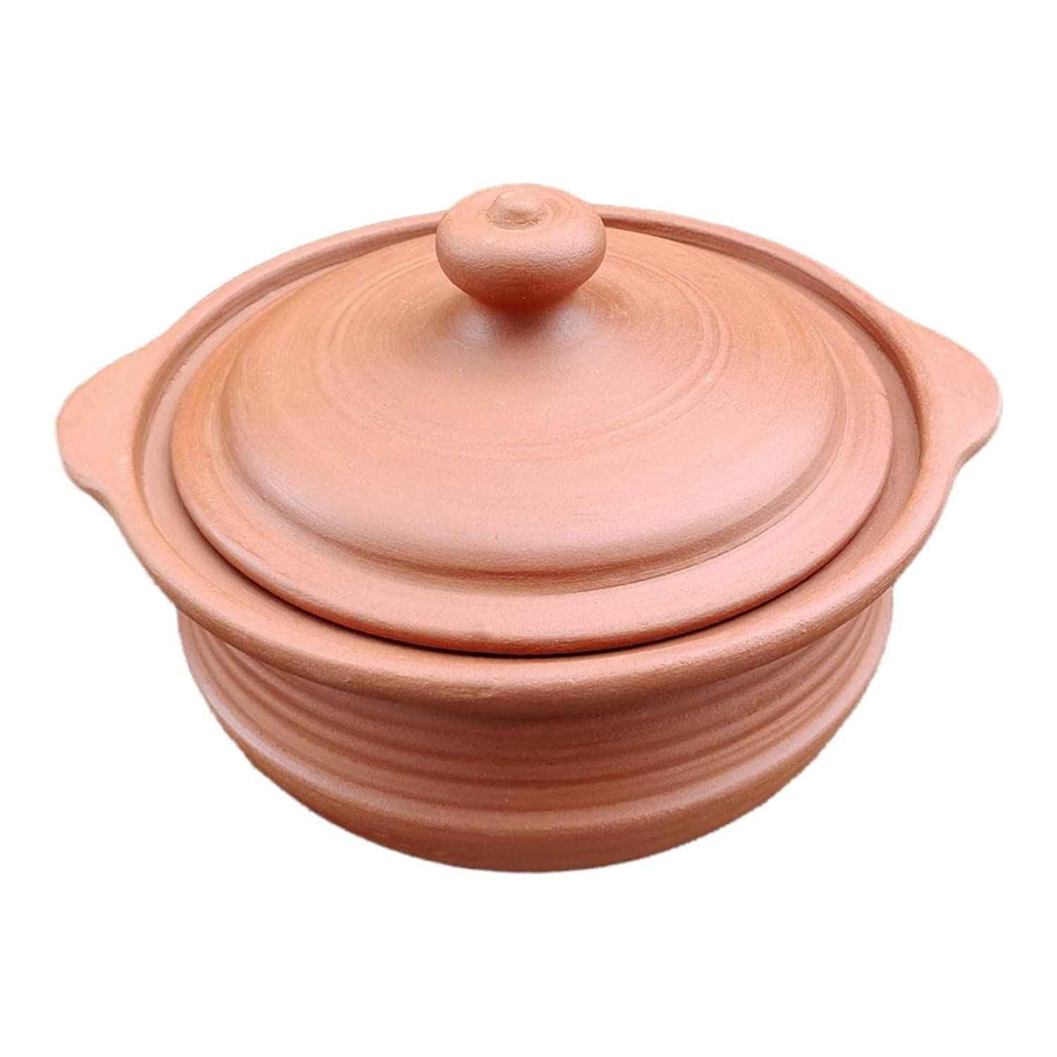 New Indian Clay Handi Without Handle 4 KG