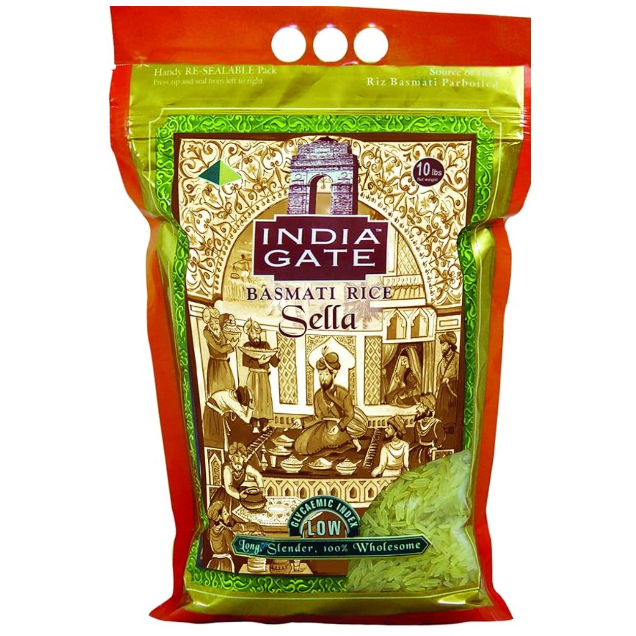 INDIA GATE GOLDEN SELLA RICE 10 LBS
