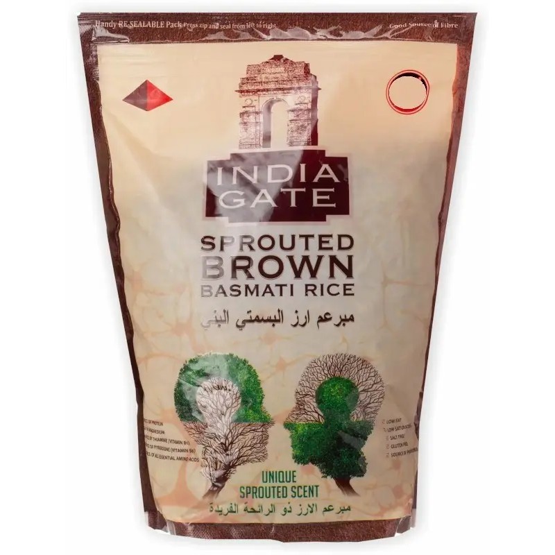 INDIA GATE SPROUTED BROWN RICE 2 LBS