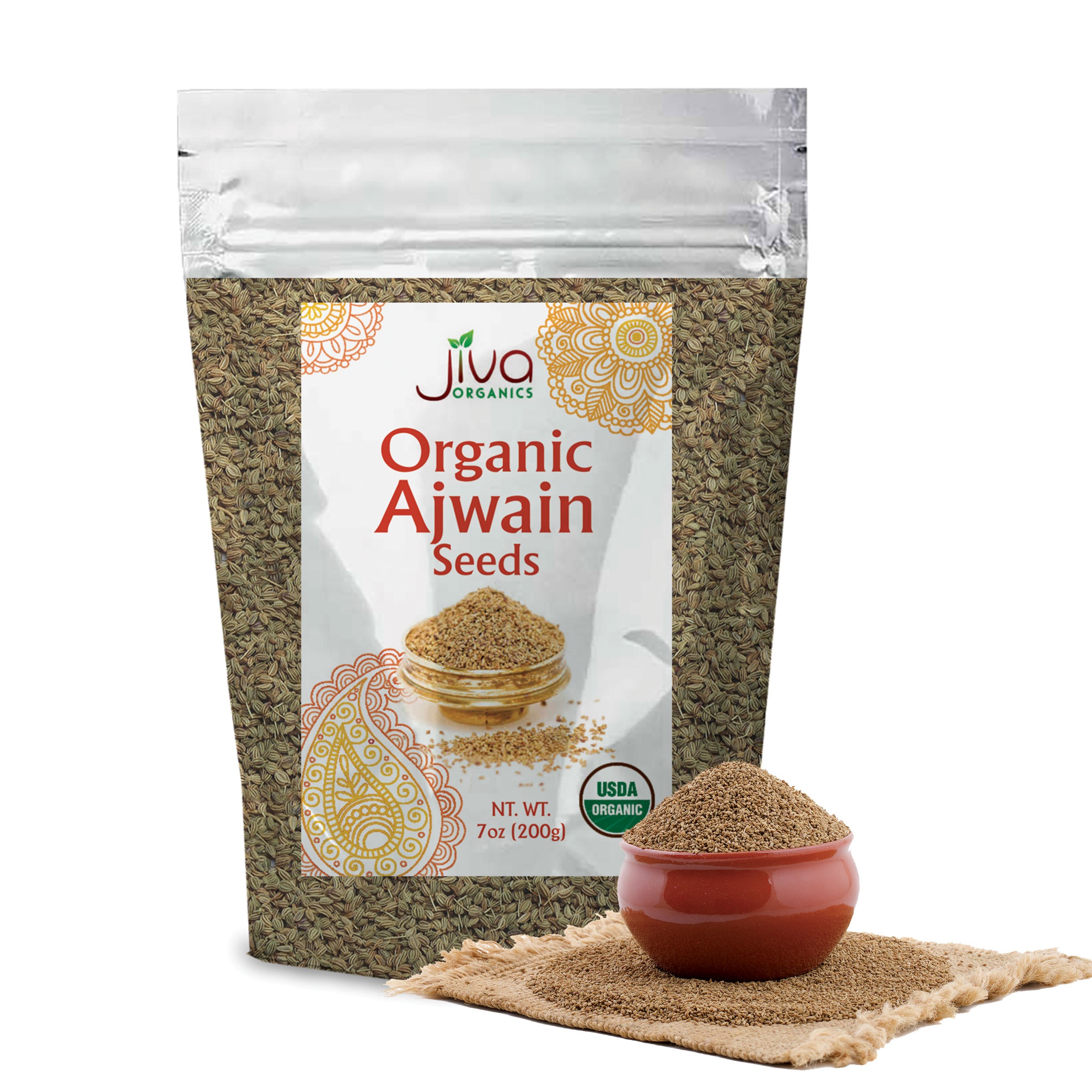JIVA ORG AJWAIN SEEDS 7 OZ