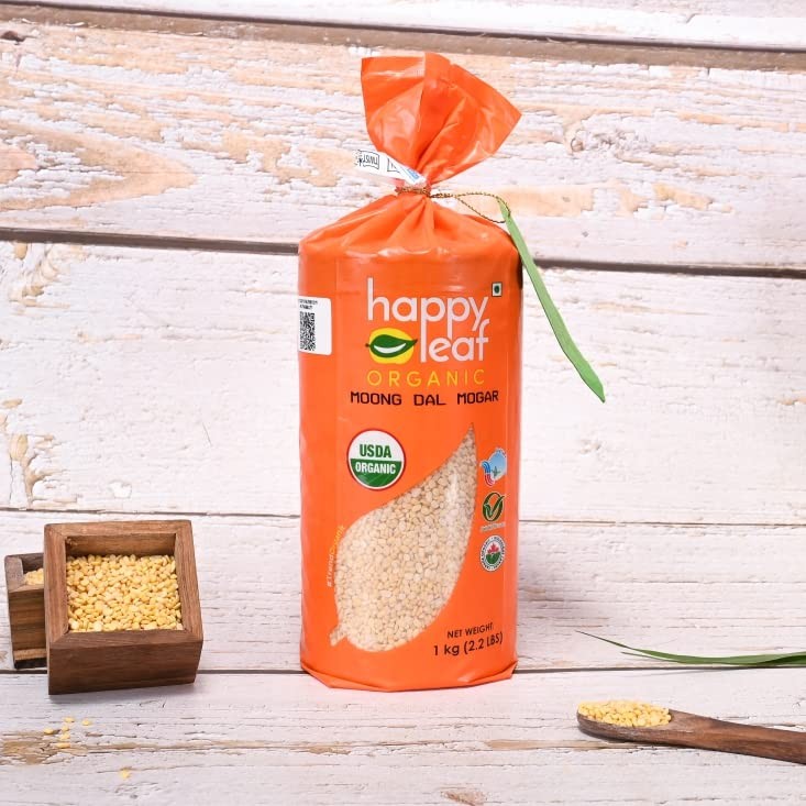 HAPPY LEAF ORGANIC MOONG DAL MOGAR 2 LBS