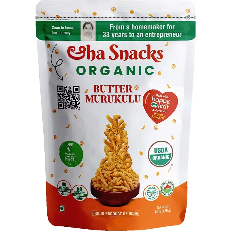 Aha Organic Butter Muruku 170 GM