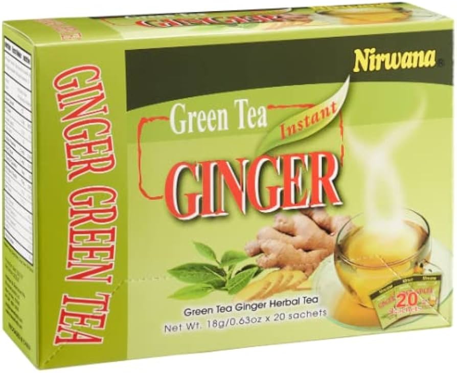 NIRWANA GREEN TEA GINGER 360 GM