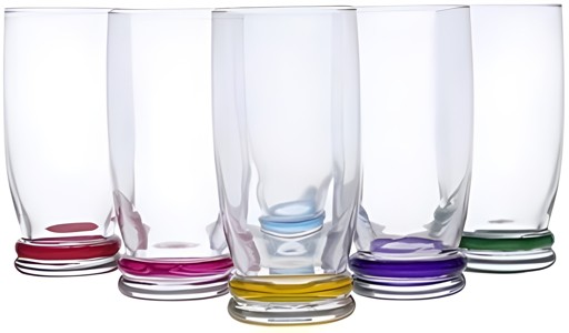 SET OF SIX JUICE GLASSES 6 PCS