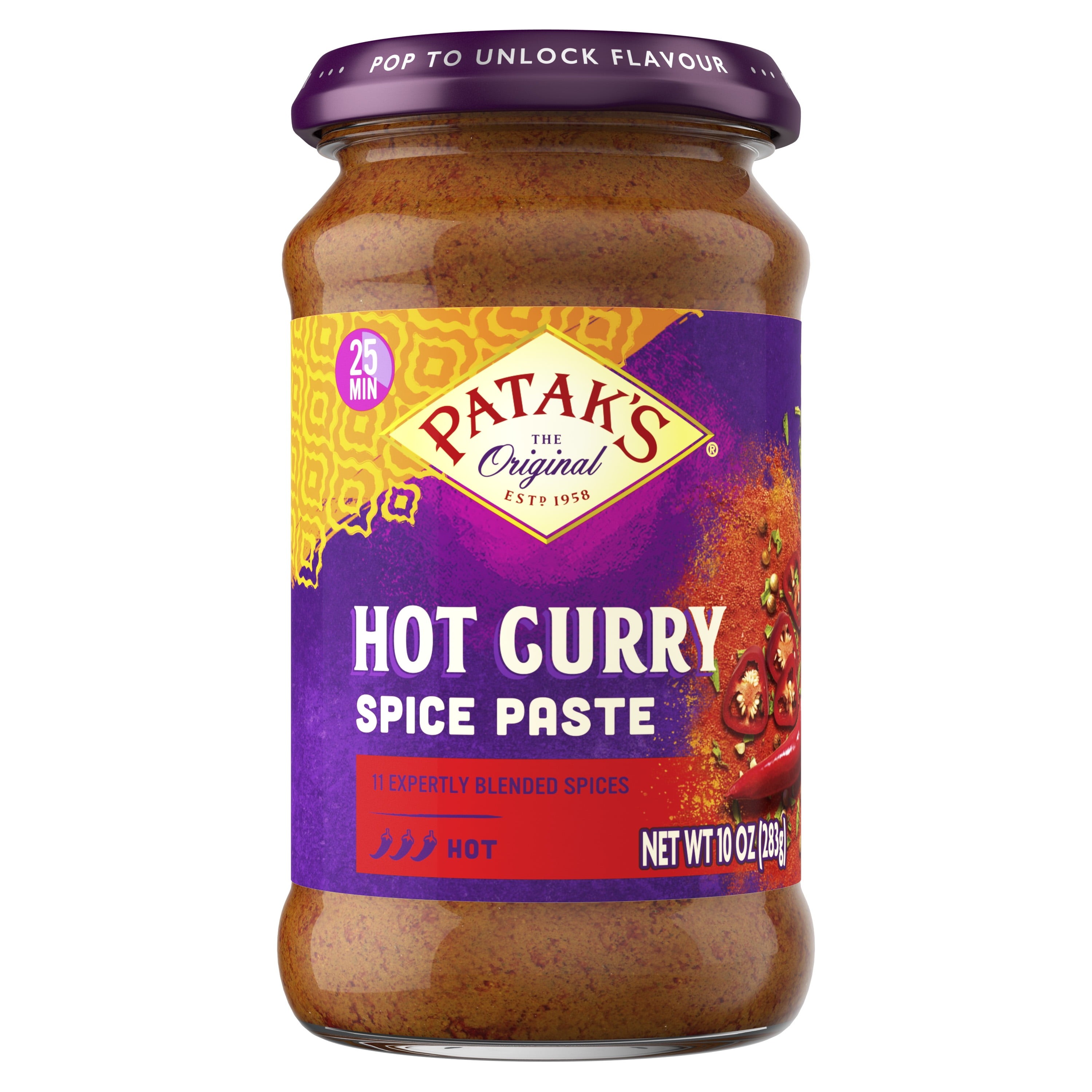 Patak Hot Curry Paste 10 OZ