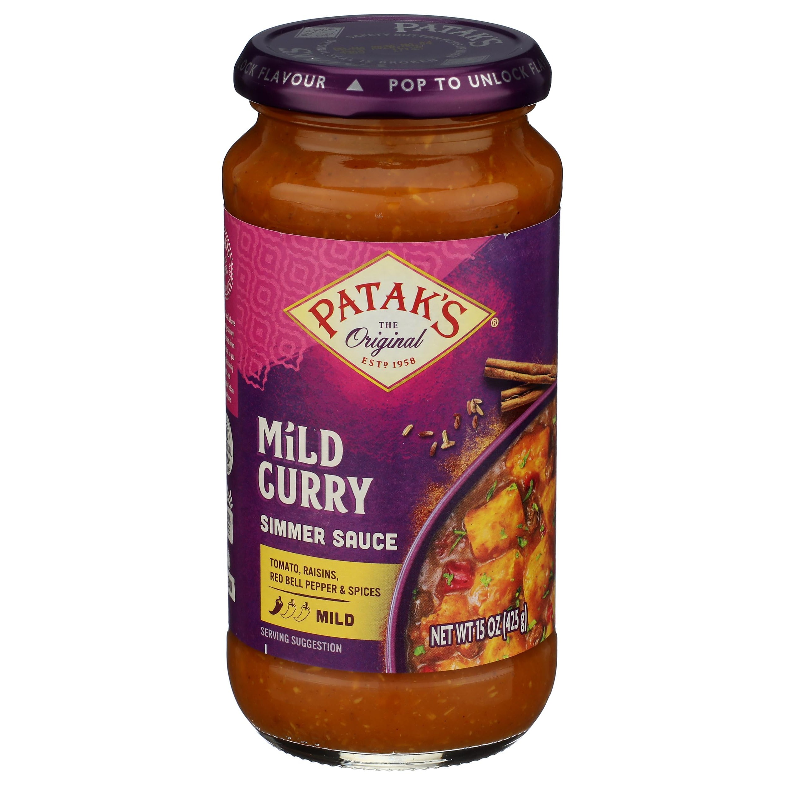 Pataks Cooking Sauce Mild Curry Mild 14.5 OZ