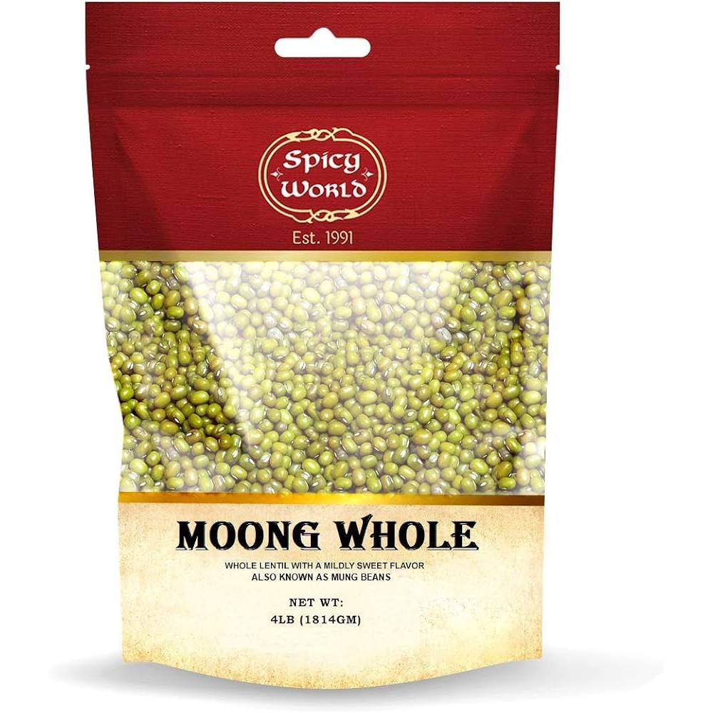 Spicy World Moong Whole 4 LBS