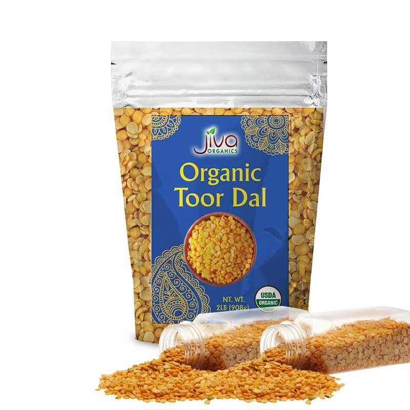 JIVA ORGANIC TOOR DAL 2 LBS