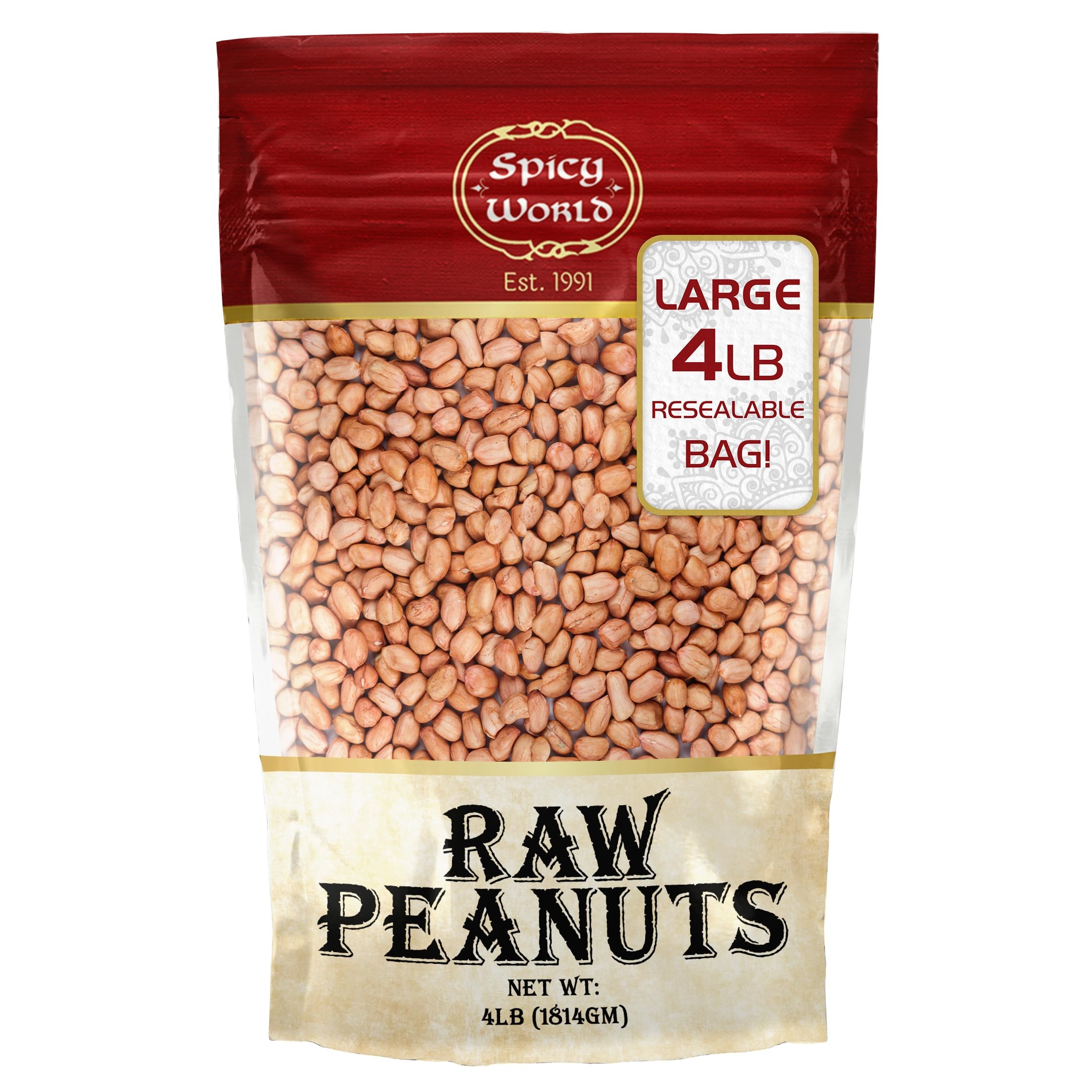 Spicy World Peanuts 4 LBS