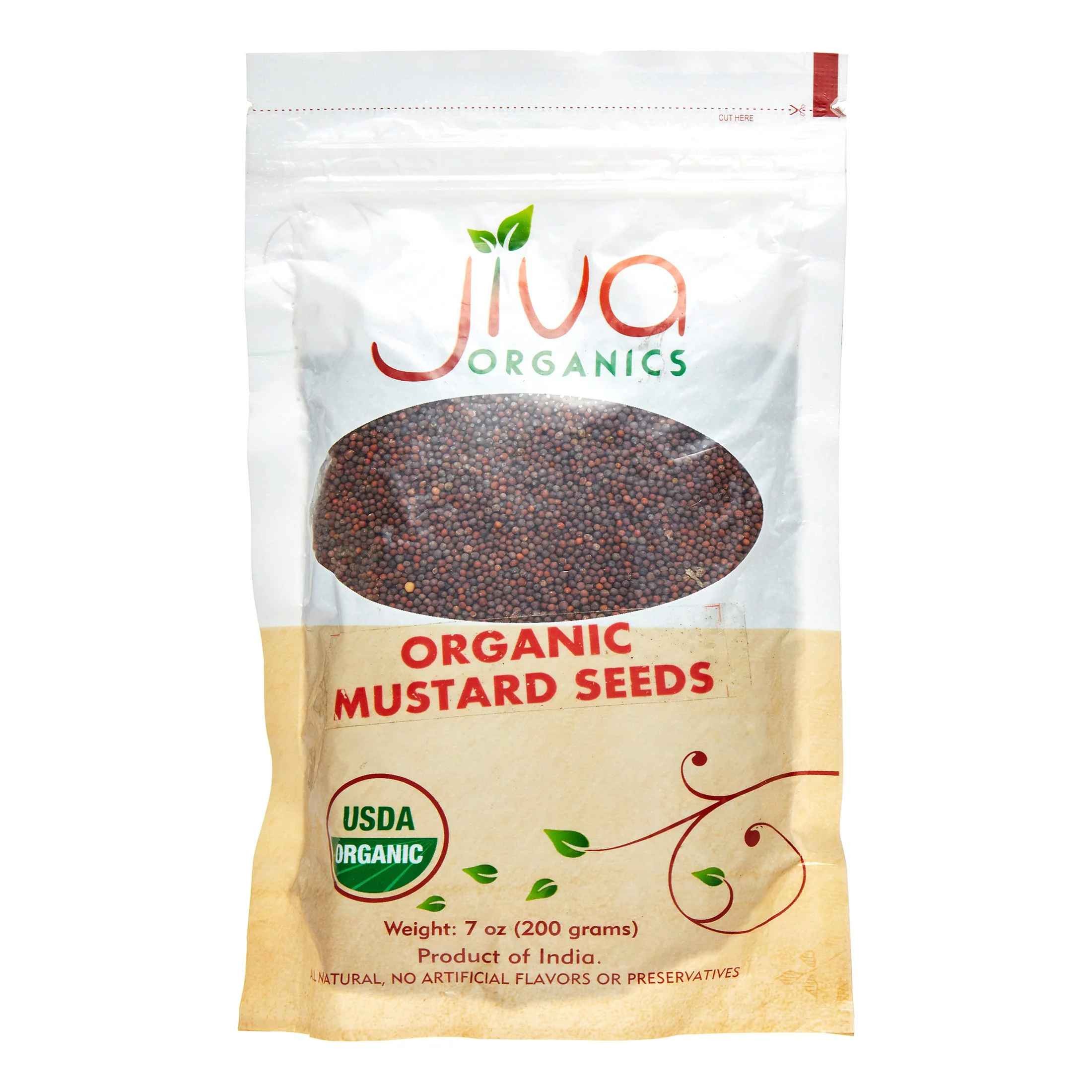 JIVA ORGANIC MUSTARD SEEDS BLACK 7 OZ
