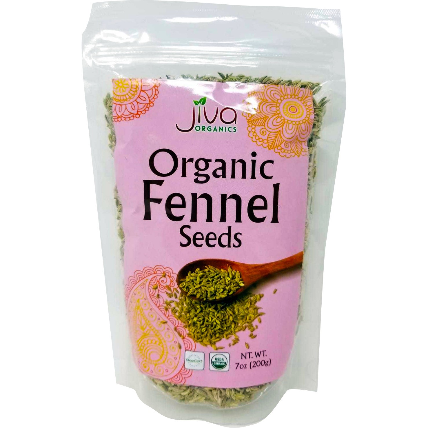 Jiva Organics Organic Fennel Seeds 7 OZ