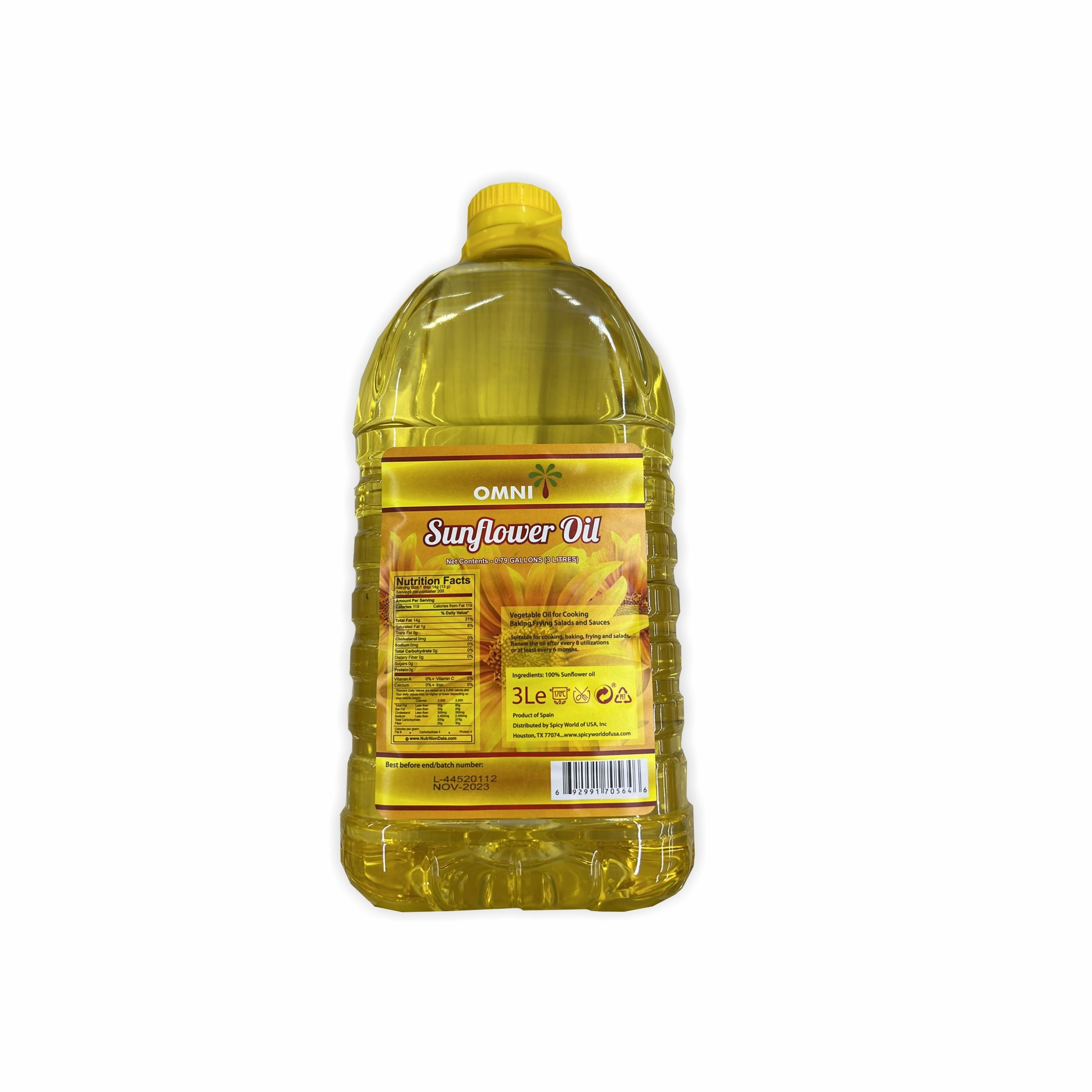 Omni Sunflower Oil 3 LTR