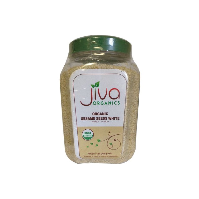 JIVA ORG WHITE SESAME SEEDS 454 GM