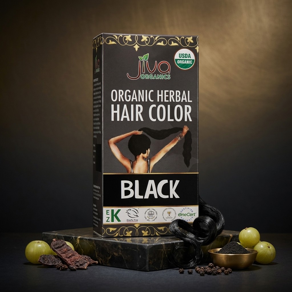 JIVA ORGANIC HERBAL BLACK COLOUR 100 GM