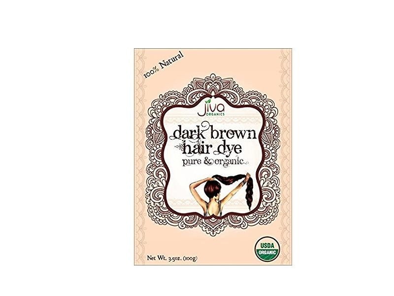 ORGANIC HENNA DARK BROWN JIVA 100 GM