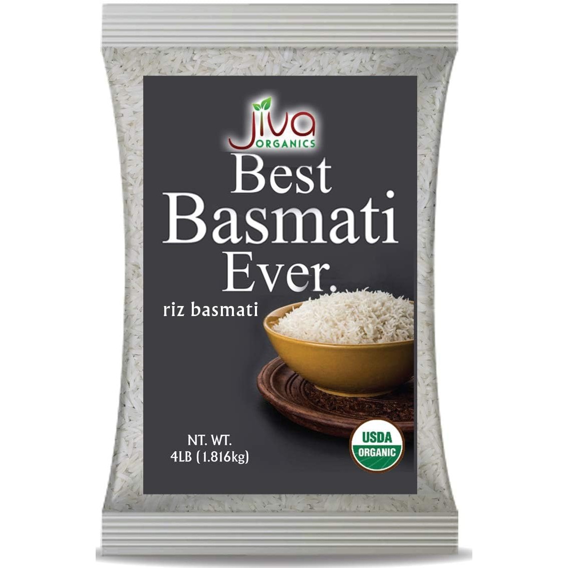 Jiva Organic Basmati Rice 4 Lbs