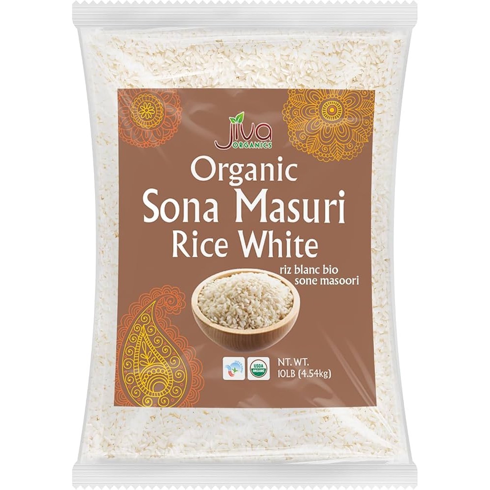 ORGANIC SONA MASURI RICE JIVA 10 LBS