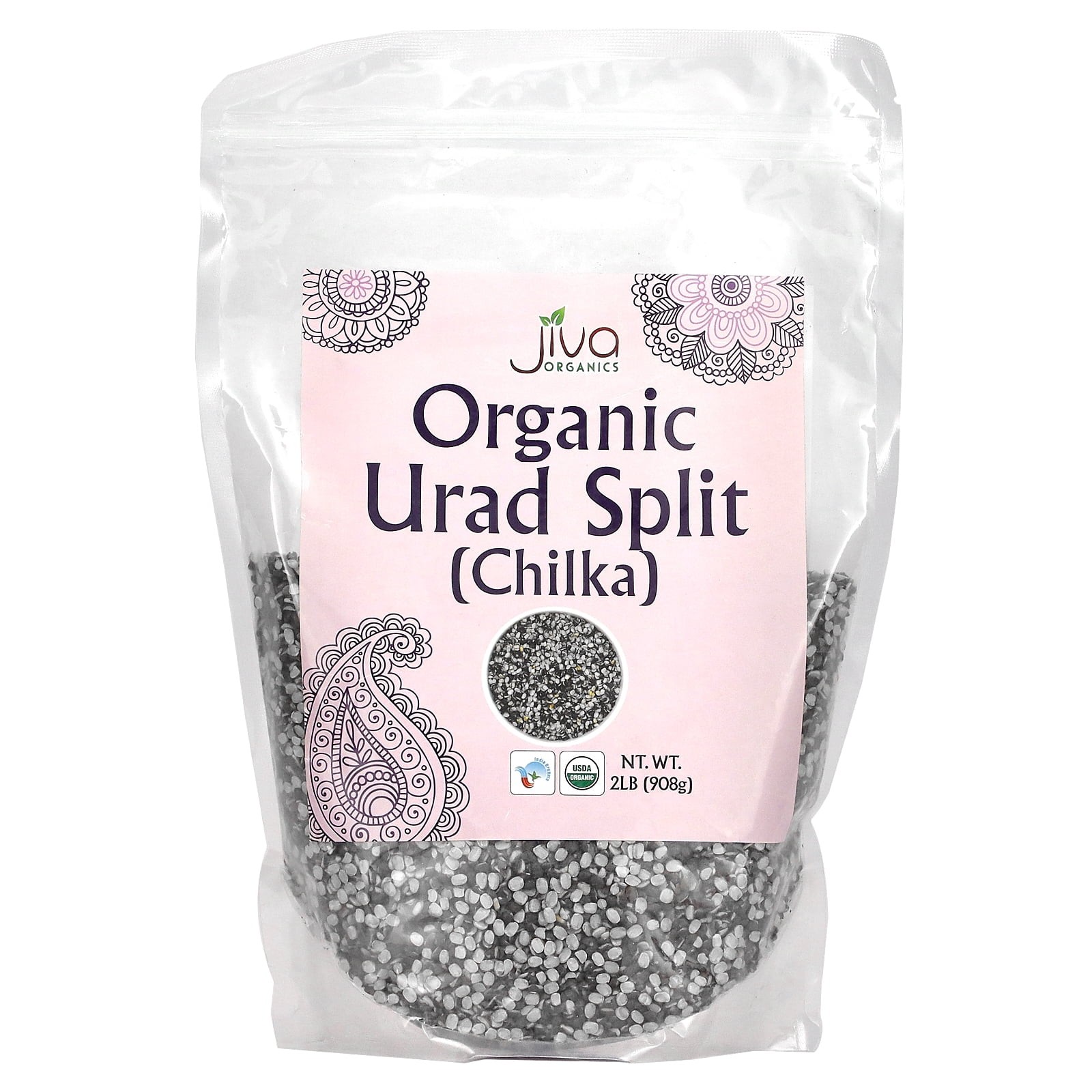JIVA ORGANIC URAD SPLIT (URAD CHILKA) 2 LBS
