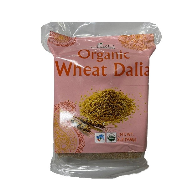 Jiva Organic Dalia Wheat (Cracked Wheat) 2 Lbs