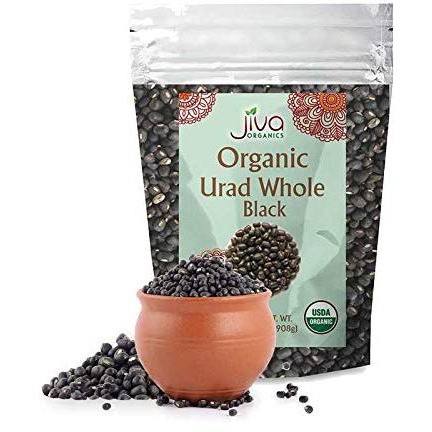 Jiya Organic Whole Urad Black Whole 2 Lbs