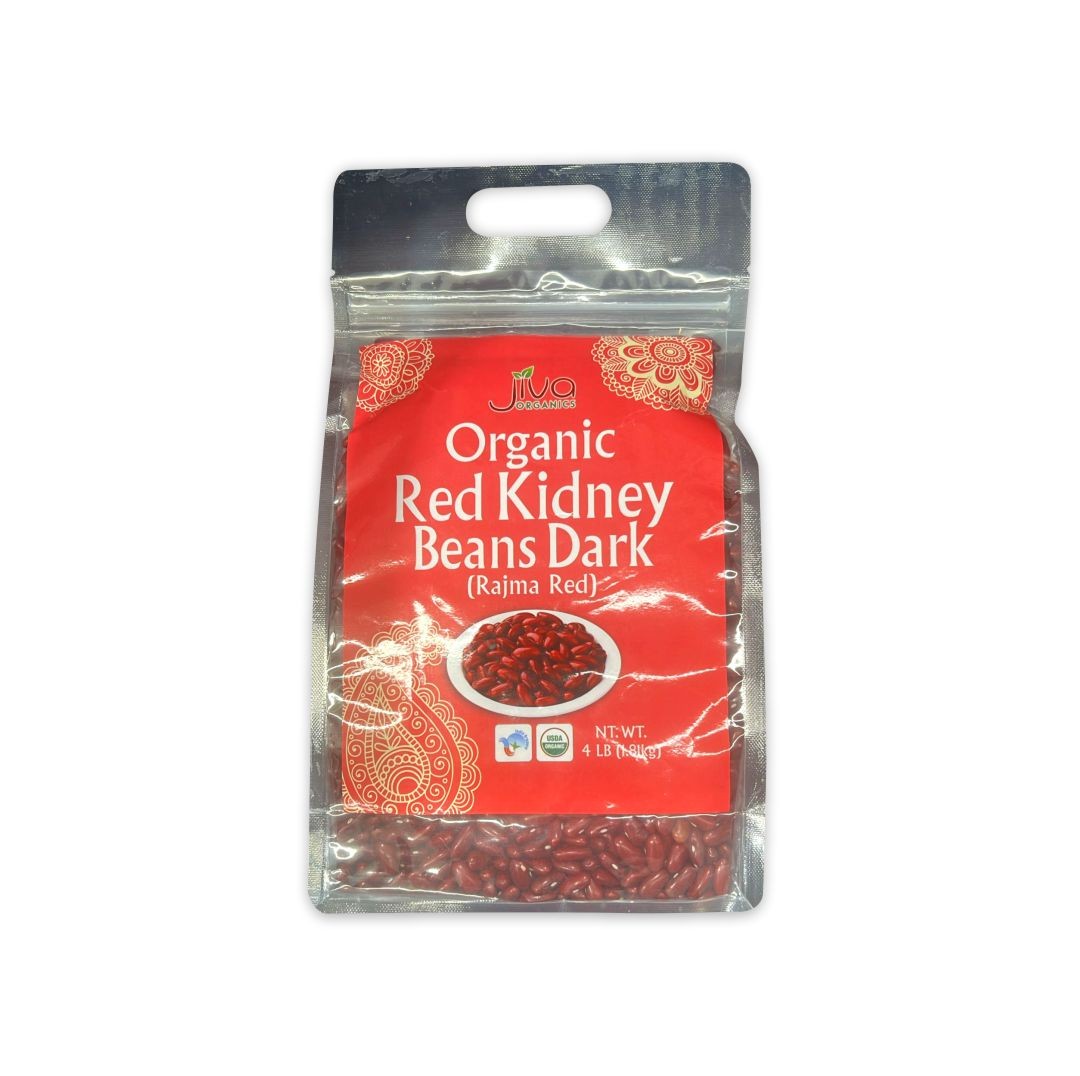Jiva Org Red L Kidney Beans 4 LBS