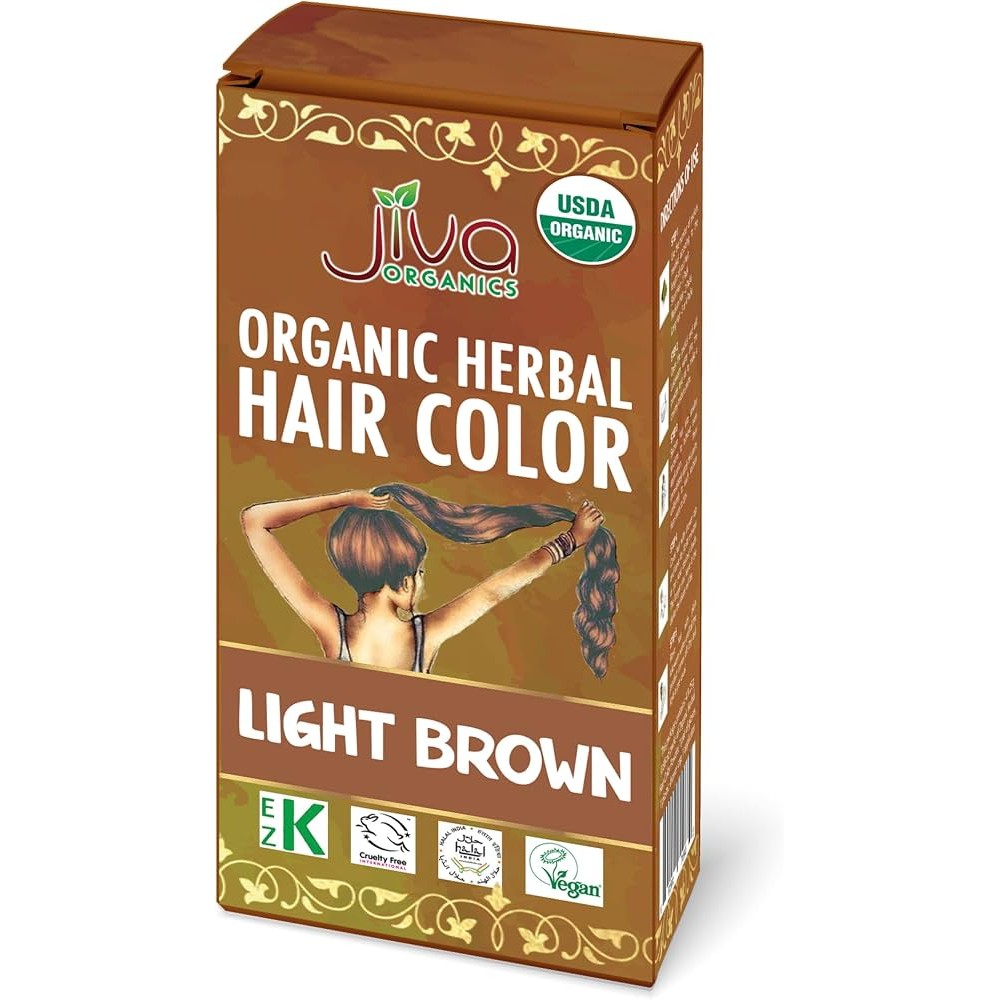 JIVA ORG LIGHT BROWN HAIR COLOUR 100 GM