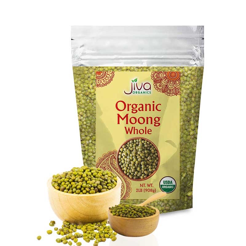 Jiva Orgnc Moong Whl 2lb 2 LBS