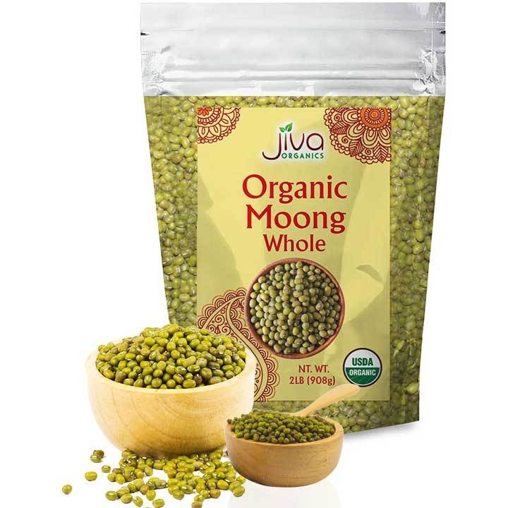 Jiva Organic Moong Whole 2 Lbs