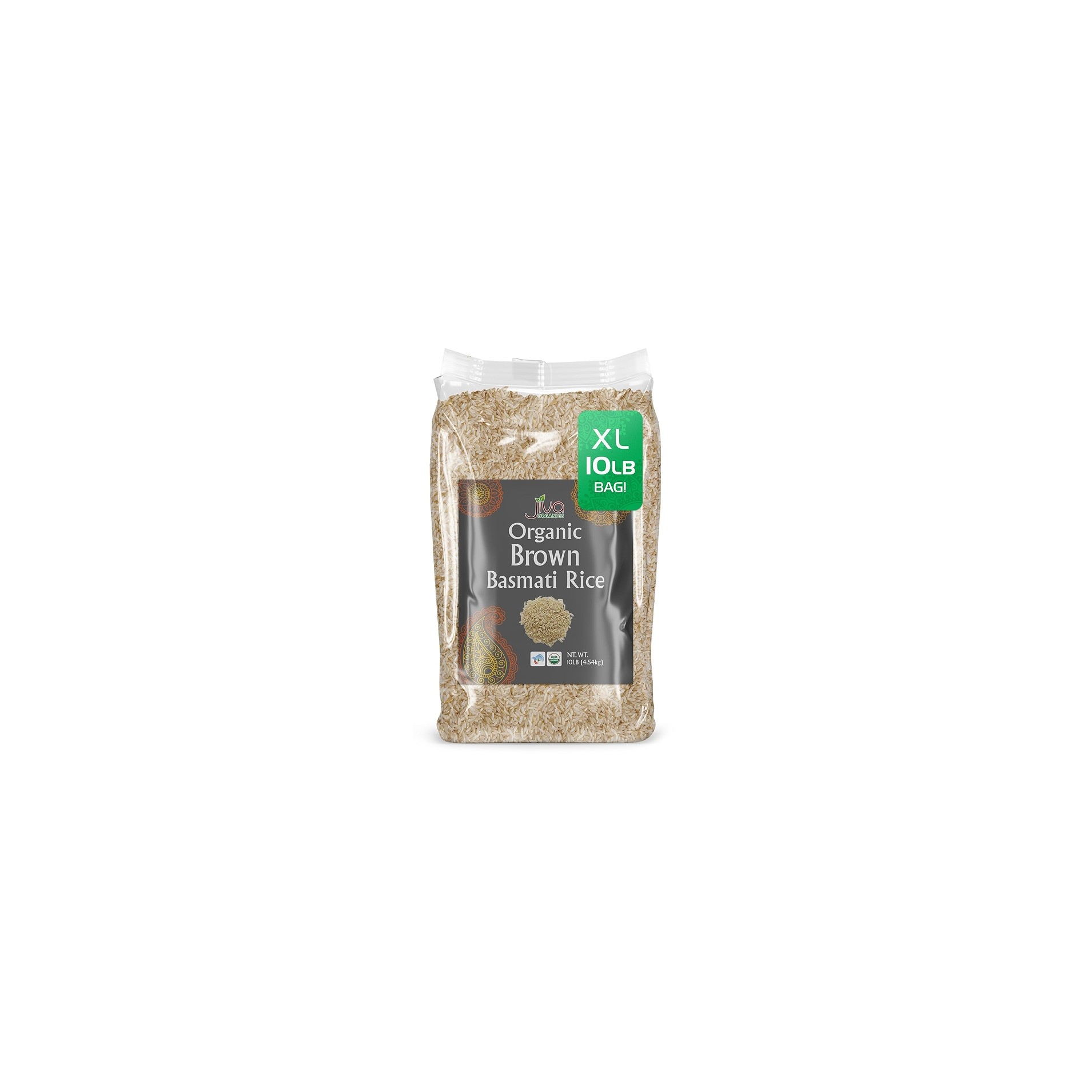 Jiva Org Brow Basmati 10 LBS