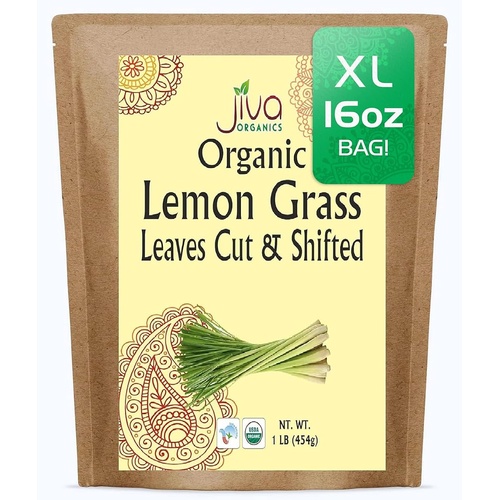 ORGANIC LEMON GRASS LEAF JIVA 1 LBS