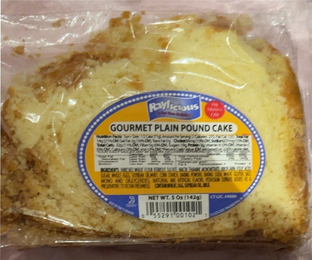 Gourmet Plain Pound Cake   5 OZ