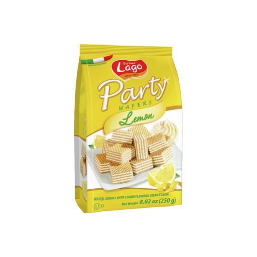 Lago Lemon Wafer 250 GM
