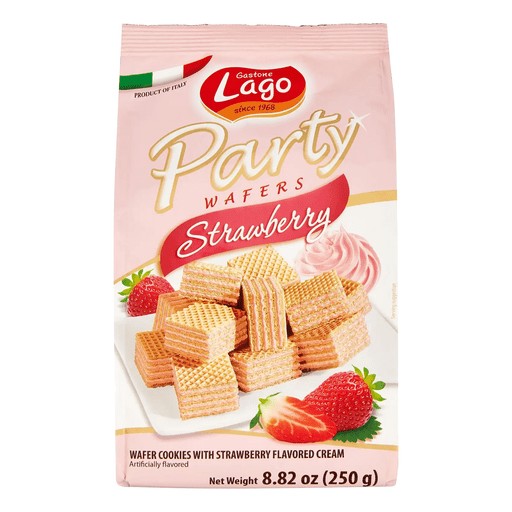Lago Strawberry Party Wafers 250 GM