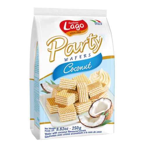 Lago Party Wafer Coconut 250 GM