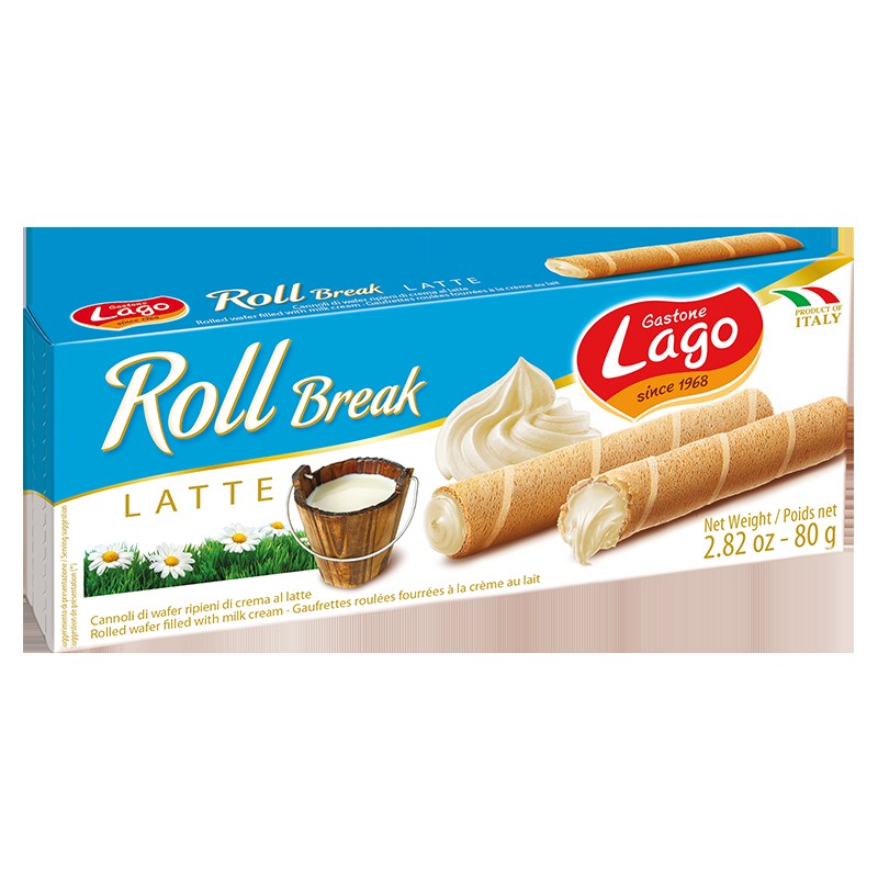 Lago Break Roll Milk 80 GM