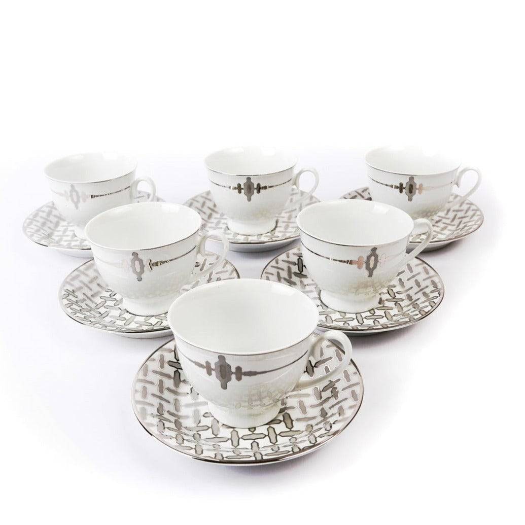 CUP & SAUCER 12 PCS