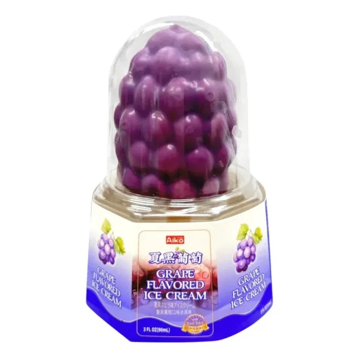 AIKO GRAPE FLAVORED ICE CREAM 9 OZ