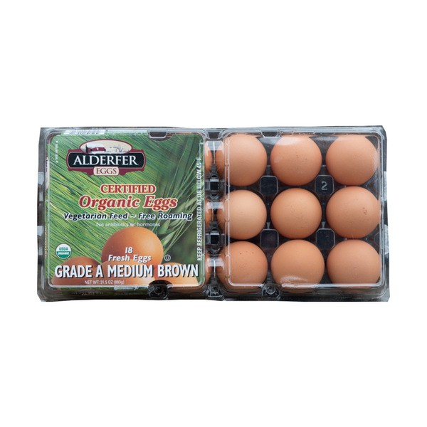ALDERFER ORG MEDIUM  EGGS 1.5 DOZEN