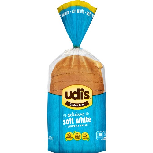 UDIS GLUTEN FREE SOFT WHITE BREAD 12 OZ