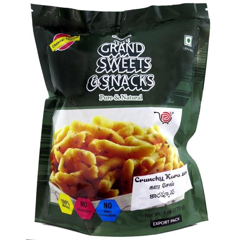 Grand Sweets & Snacks Crunchy Kara Sev 170 GM