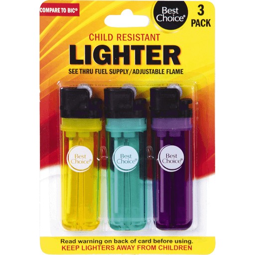 BEST CHOICE LIGHTER 3 Pk                 1 COUNT