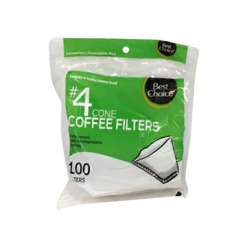 BEST CHOICE #4 CONE FILTERS              100 COUNT