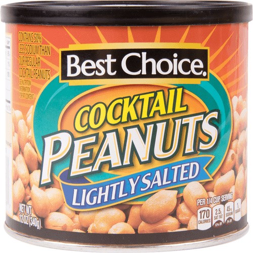 BEST CHOICE COCKTAIL PEANUTS 12 OZ