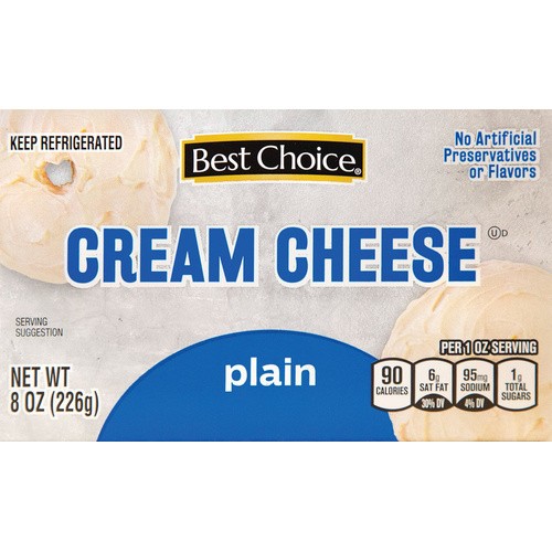 BEST CHOICE CREAM CHEESE 8 OZ