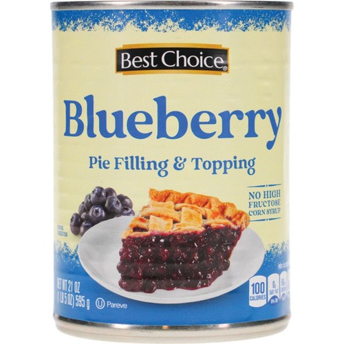 BEST CHOICE BLUEBERRY PIE FILLING        21 OZ